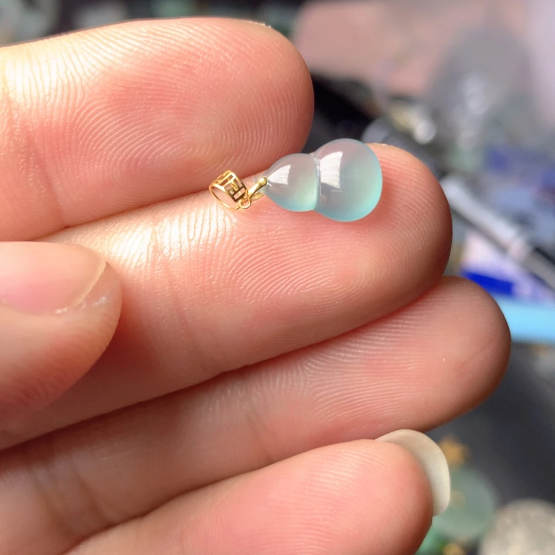 【闪购商品】翡翠18K金镶嵌颈饰翡翠