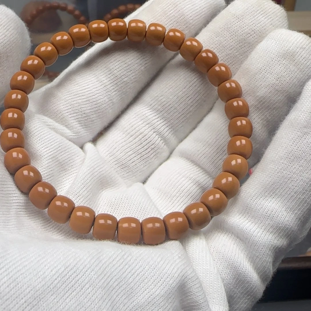 手串橄榄核老挝单圈极限弧6.7mm