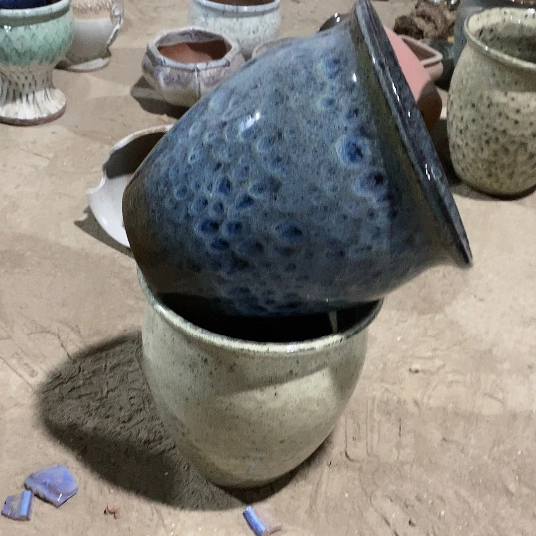 紫砂花盆瑕疵18/21、bjhgvb