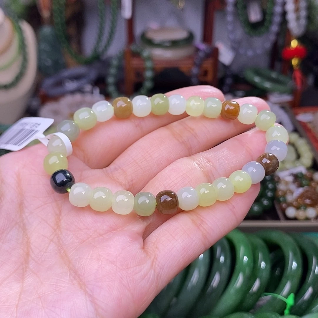 和田玉早间福利多宝手串未镶嵌