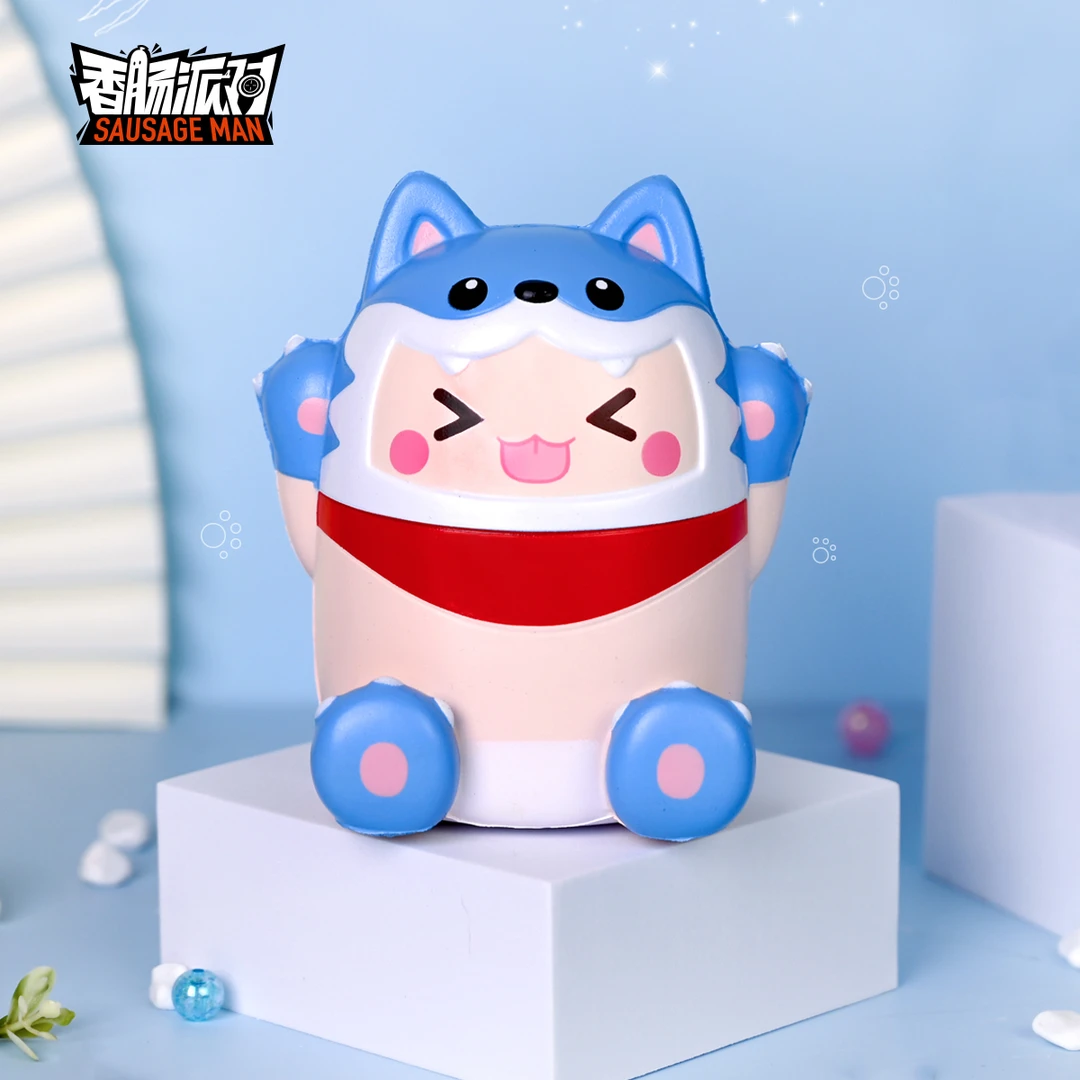 全新现货香肠派对狼崽捏捏乐解压玩具呆呆龙学生儿童生日开学礼物