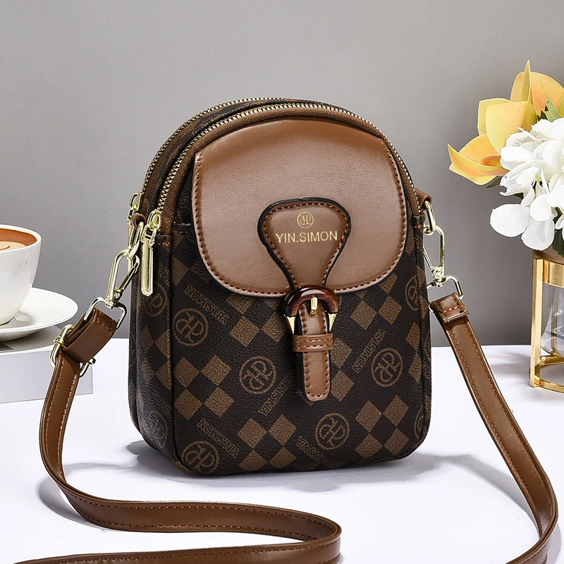 包包女斜挎包2025新款高颜值手机包迷你小包女百搭印花款精致斜挎