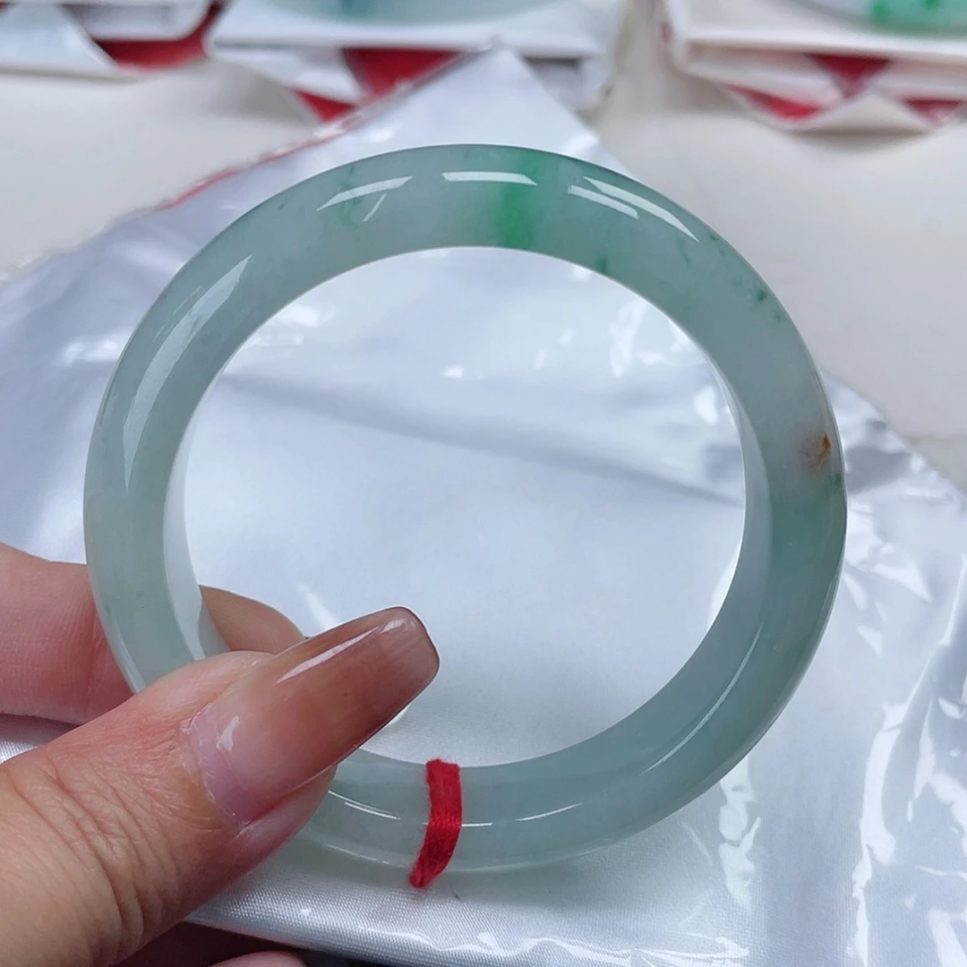 翡翠手镯未镶嵌缅甸翡翠55圈口