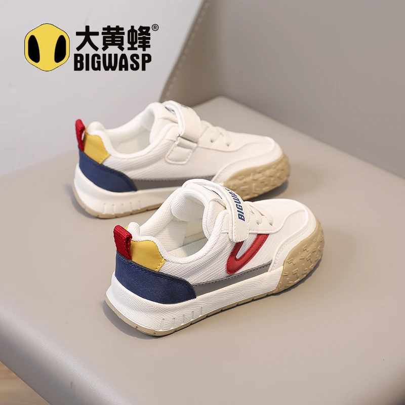 大黄蜂童鞋儿童男童鞋宝宝休闲百搭春秋小童透气软底网面老爹鞋子