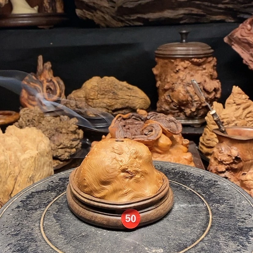 【闪购商品】50号荔枝木香炉工艺