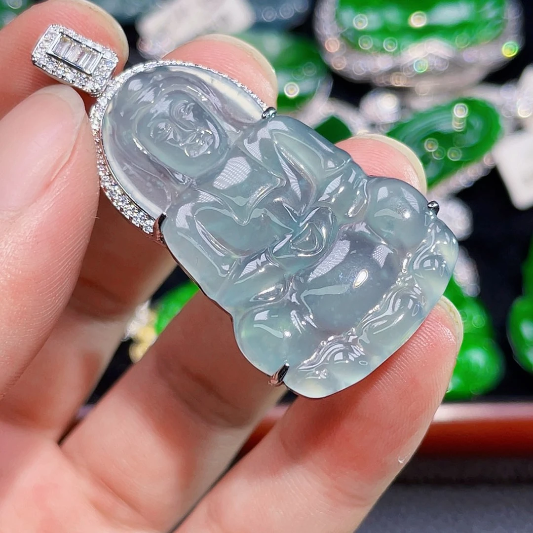 翡翠未镶嵌颈饰6，