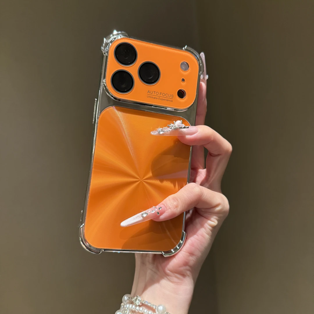 星宇橙极光四角防摔适用苹果17promax手机壳iPhone16高级15全包14