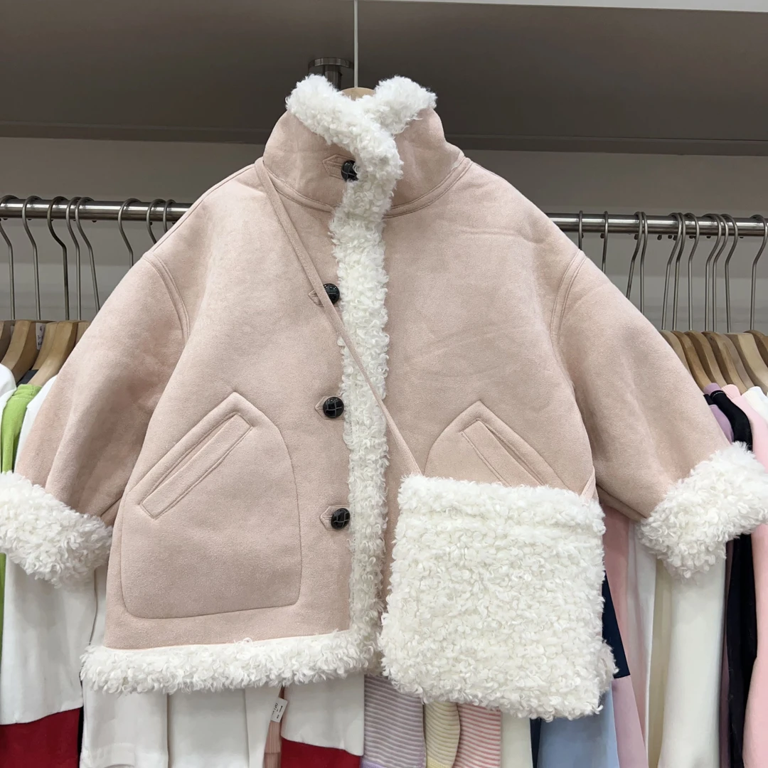 805~女童带包包韩系外套