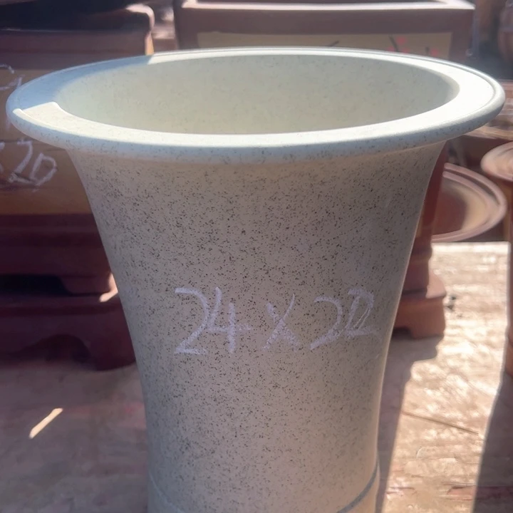 红陶紫砂兰花盆微瑕