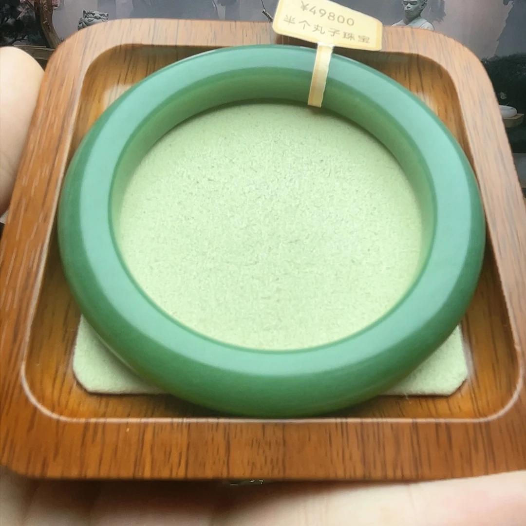 和田玉戒指未镶嵌碧玉粉青手镯60圈口