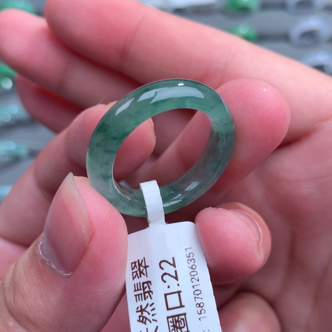 翡翠戒指未镶嵌七*天然
