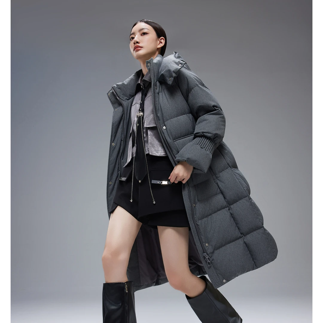 秋冬女新款保暖加厚白鹅绒羽绒服 D66662956