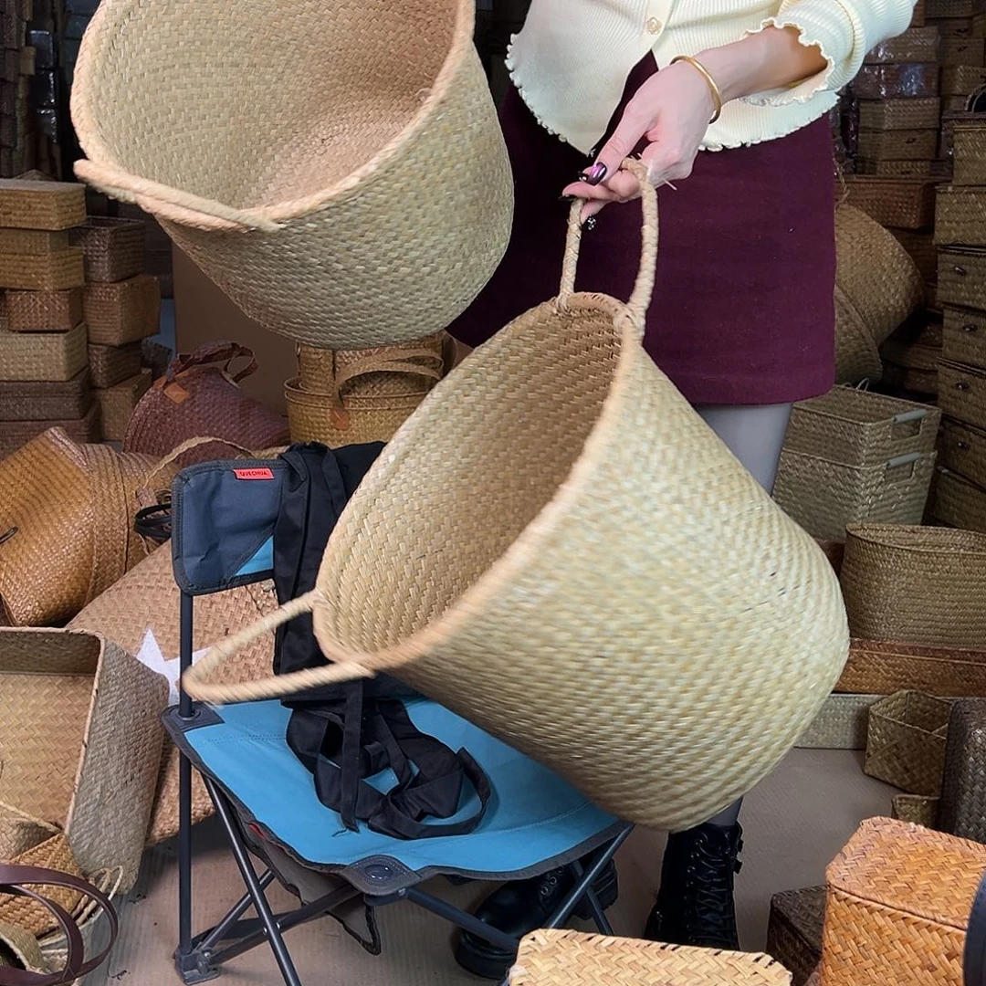 草编草编包/草编收纳盒微瑕疵