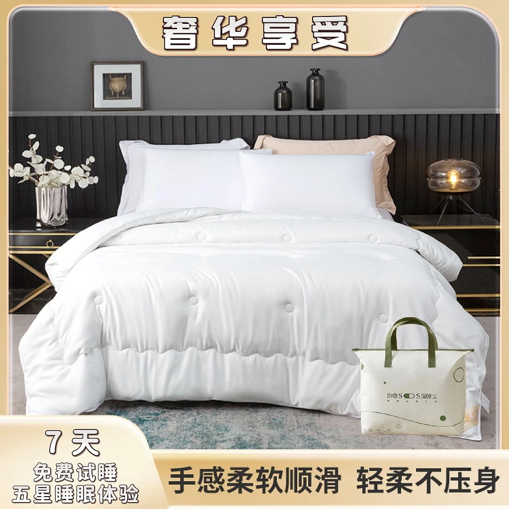 2025新品水洗真丝桑蚕丝被空调被（礼品装）