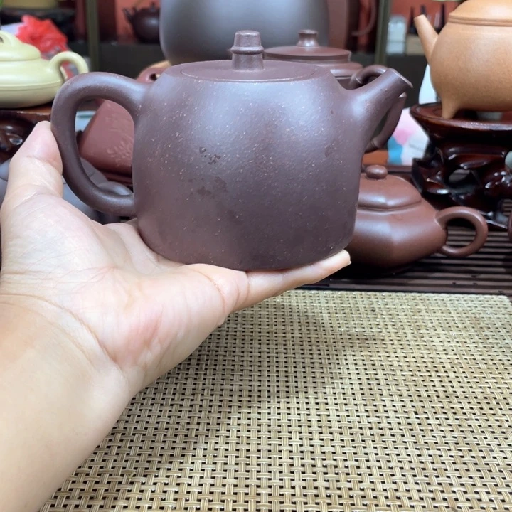 茶壶紫砂紫泥全手工制作