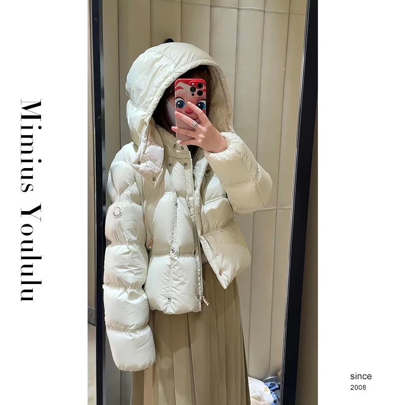 【mimius】P 25秋冬三星安心绒轻盈百搭连帽羽绒服 G08036