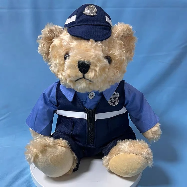 反诈宣传小熊公仔礼品毛绒玩具泰迪小熊玩偶