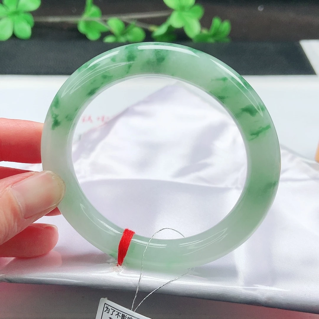 未镶嵌手镯翡翠55圆条