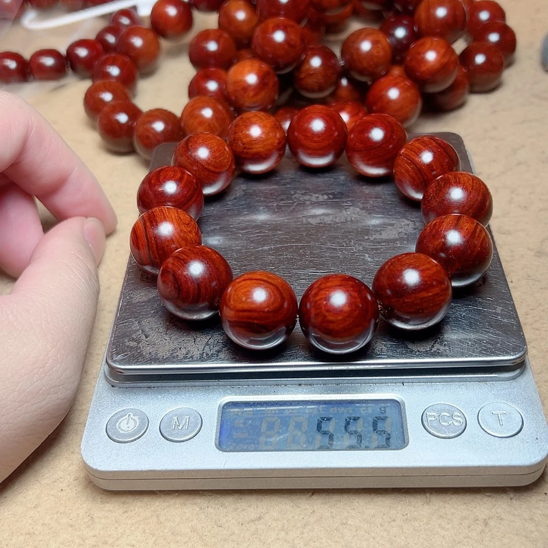 小叶紫檀手串/手链54克以上天花板密度琴料大黑线泥料