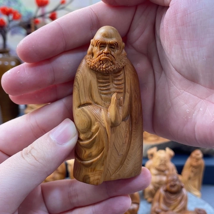 柏木(崖柏)太行崖柏根雕摆件达摩2
