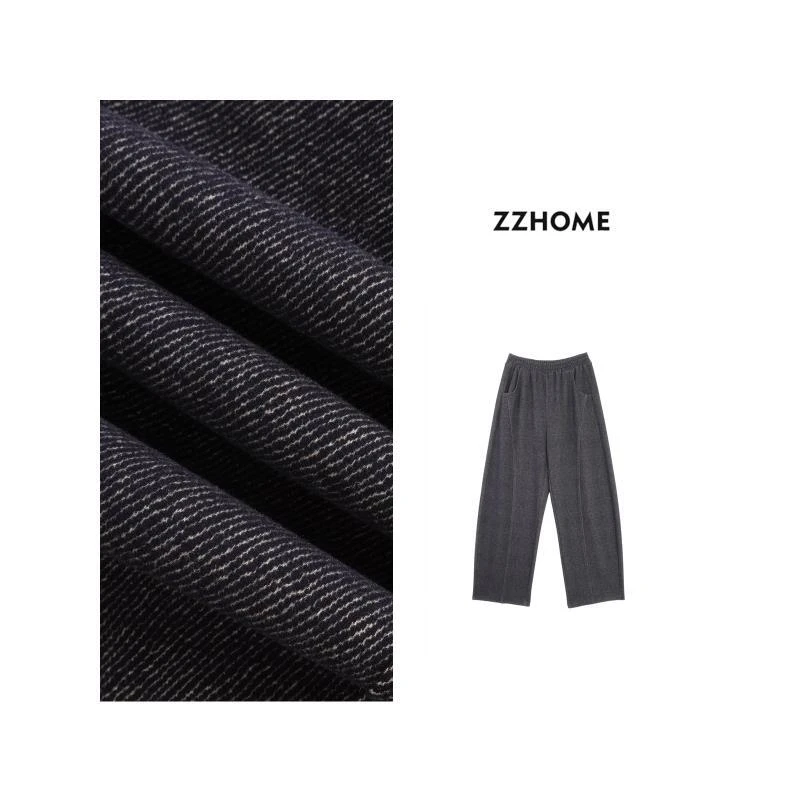 ZOZO HOME ｜可持续时髦砂洗牛仔蓝弧形镰刀裤q171779p