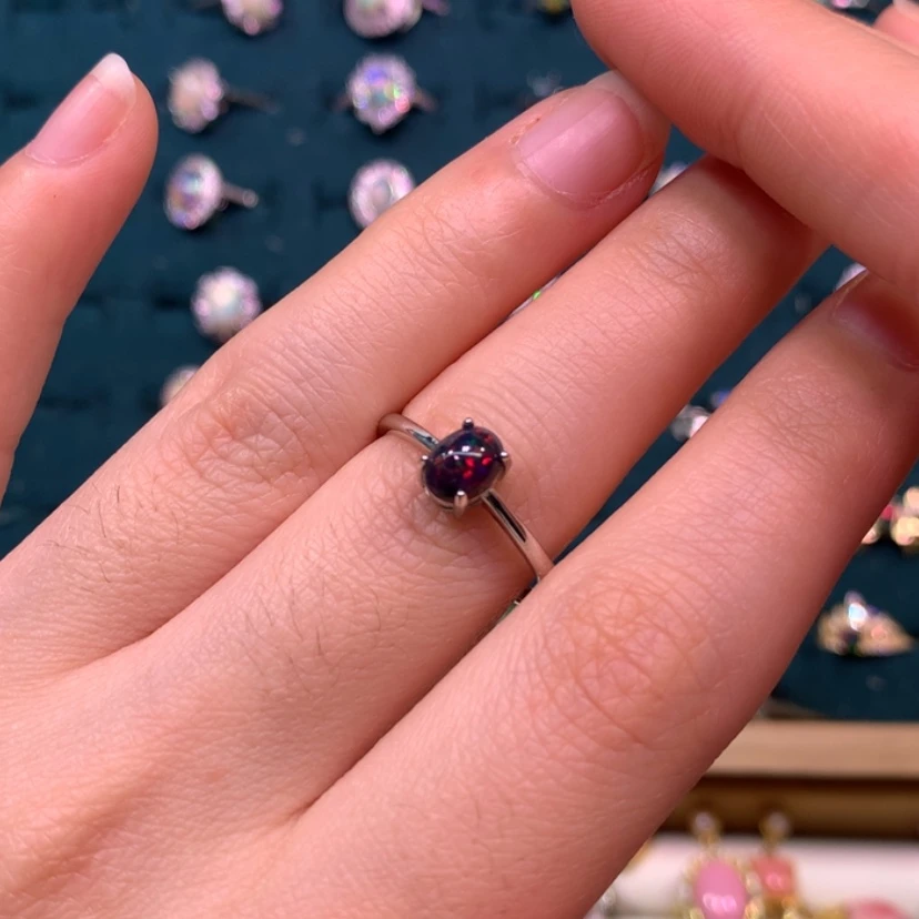 【闪购商品】欧泊戒指款式银S925镶嵌