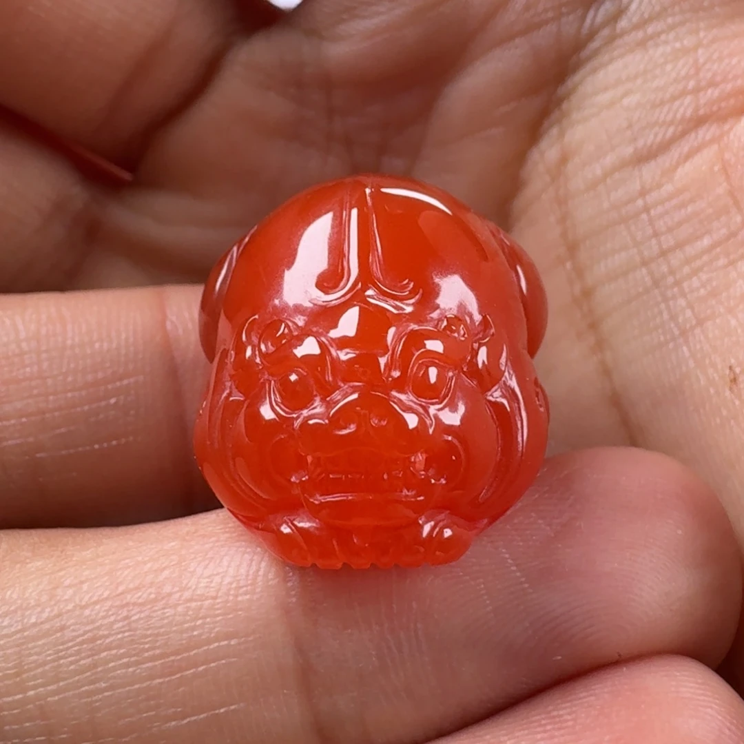 南红玛瑙貔貅24.5*18.6未镶嵌