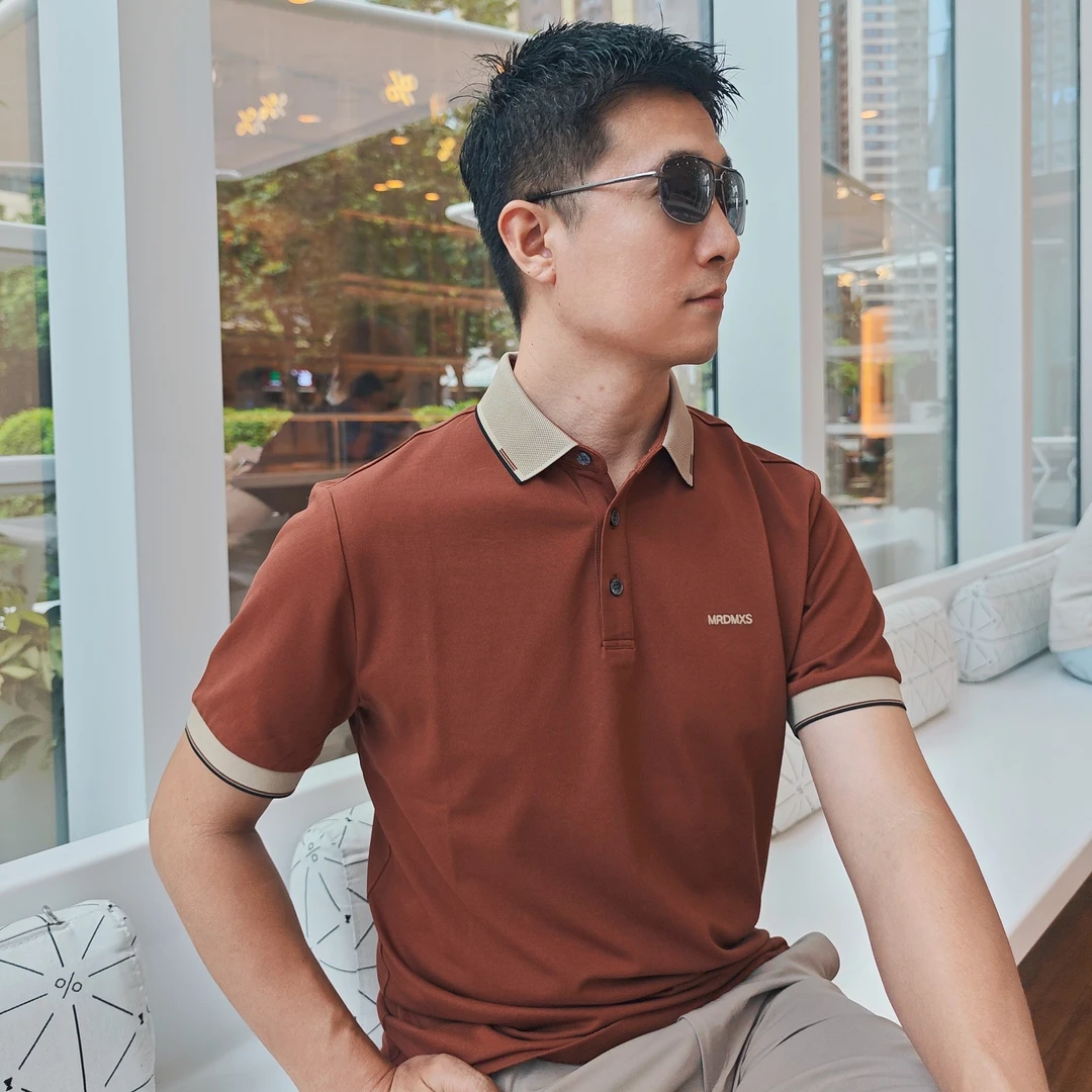 【总裁专属款】商务男士高端短袖POLO衫中年男士半袖通勤风透气翻领