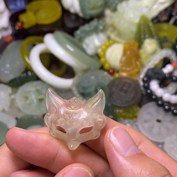 岫玉未镶嵌岫玉手把件