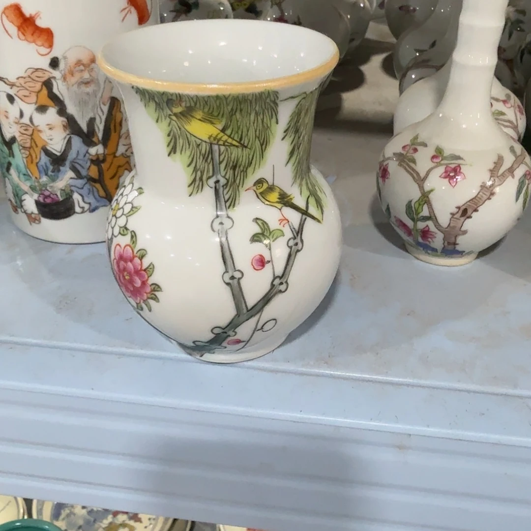 瓷片摆件手绘瓷器全部处理