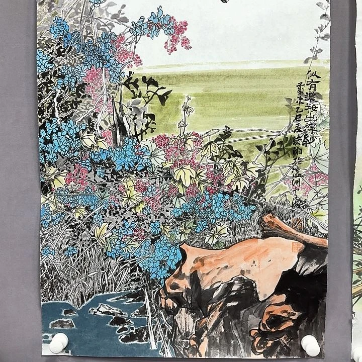 国画亲笔手绘放心去藏