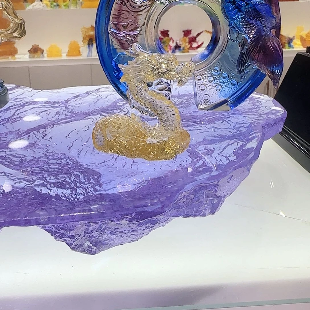 手工艺品琉璃金龙