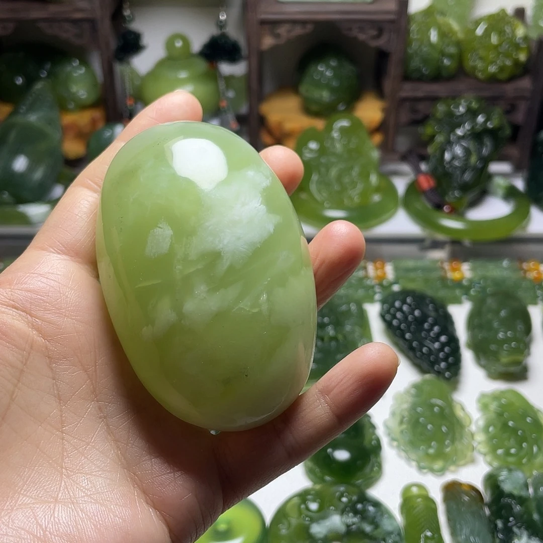 蛇纹石玉未镶嵌手把