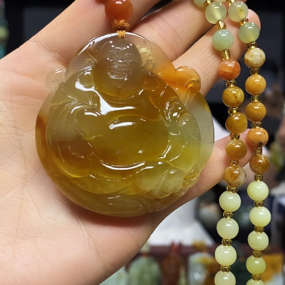 岫玉未镶嵌挂件吊坠