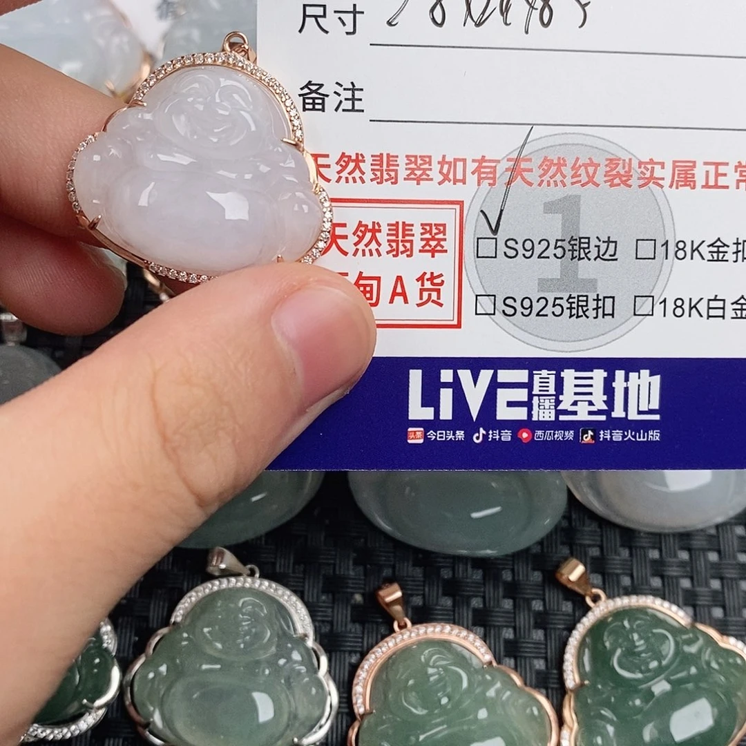 翡翠银S925镶嵌颈饰