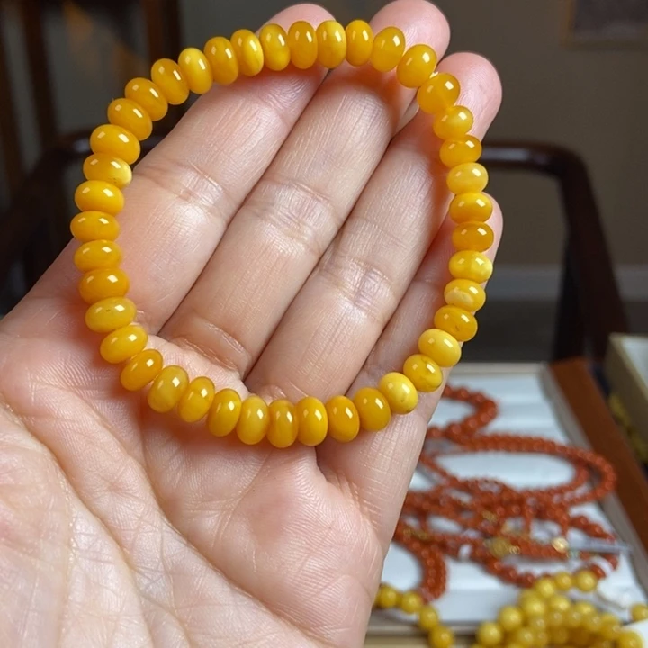 琥珀手链未镶嵌蜜蜡手串7