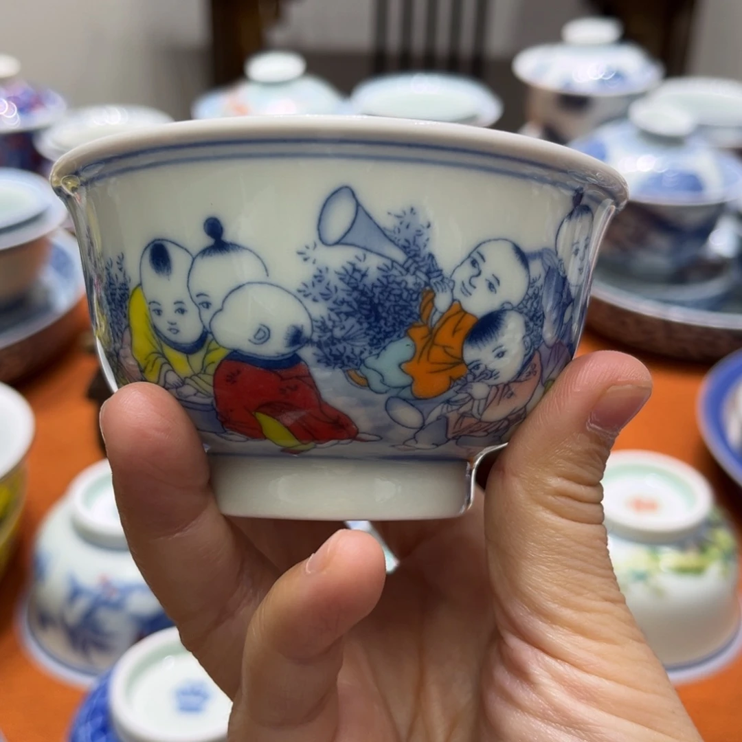 陶摆件景德镇陶瓷手工手绘