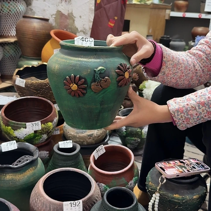 金绿坛子460高度20口径14