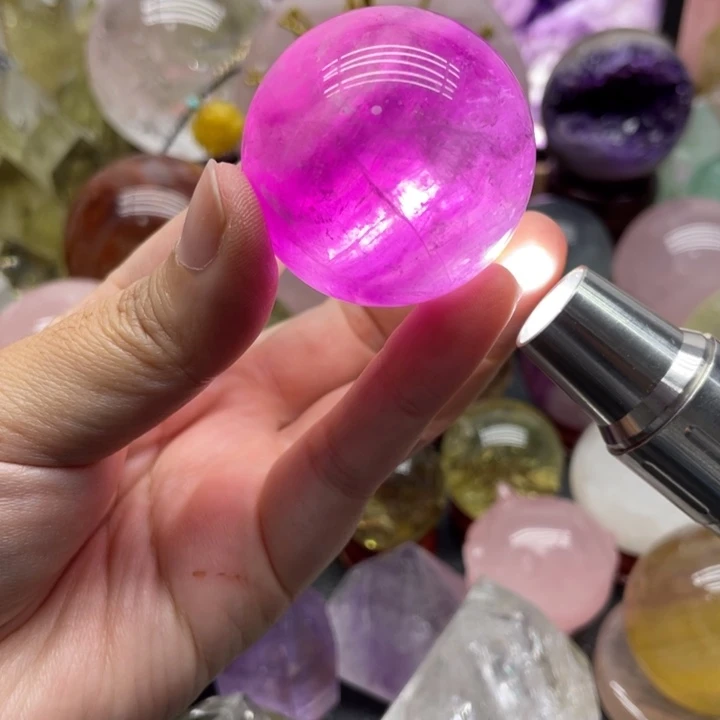 水晶未镶嵌珠宝半成品21紫萤