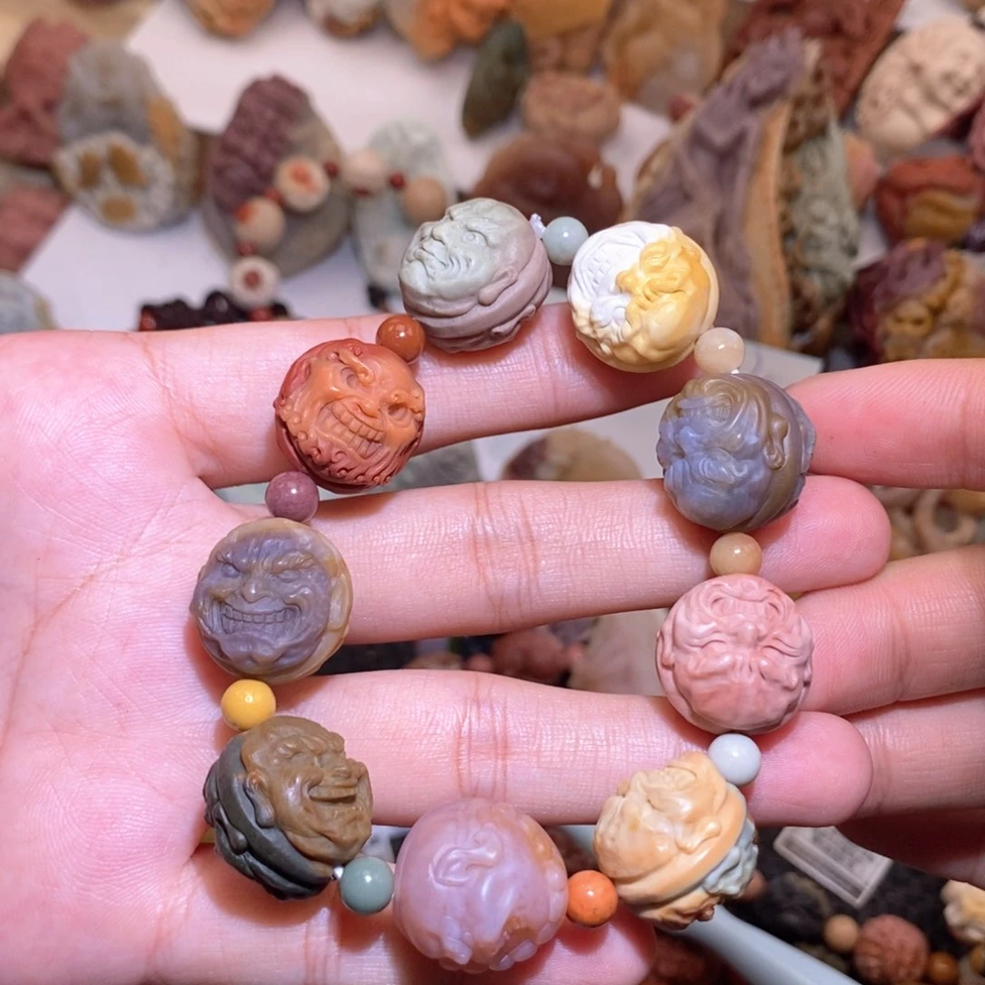 石英质玉（阿拉善玉）手串未镶嵌