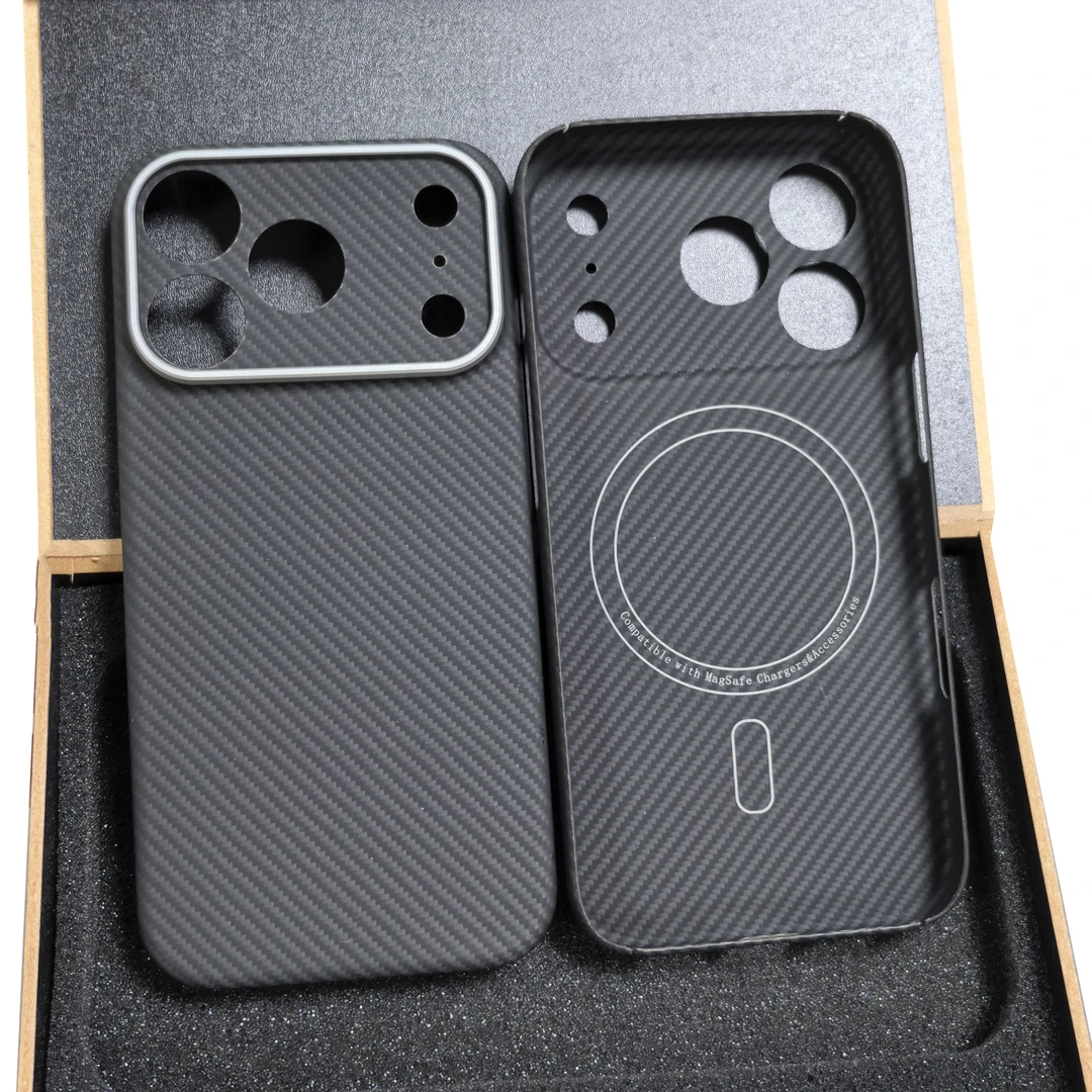 适用苹果iphone17promax磁吸全包凯夫拉手机壳碳纤维轻薄保护套潮