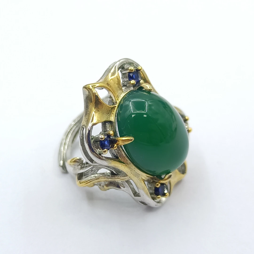 铜合金合成锆石戒指 RSS-38501 GP 戒指气质时尚百搭欧美轻奢