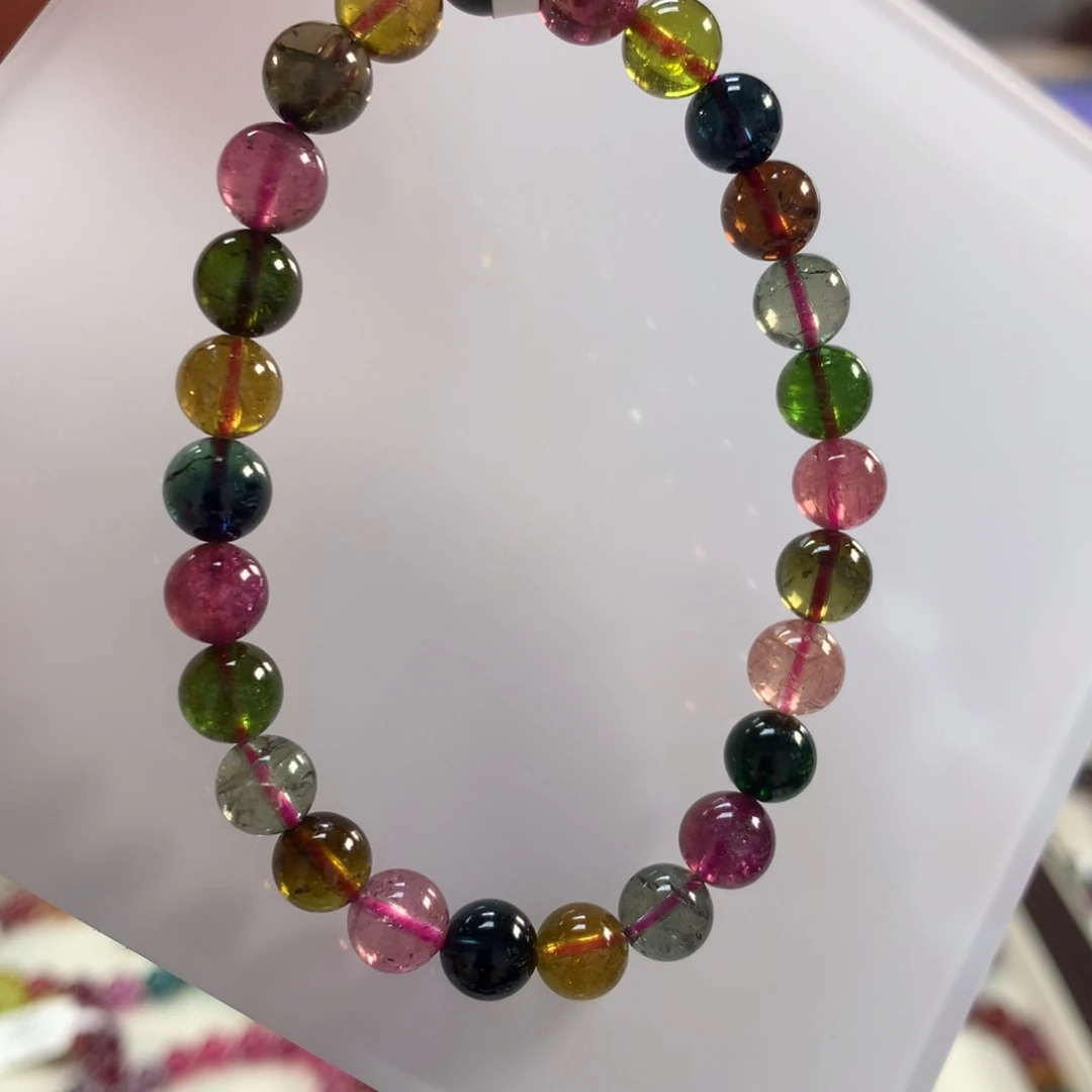 未镶嵌碧玺手链7.2左右