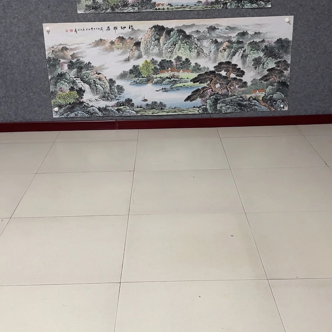 心****国画小六尺画芯 捡漏