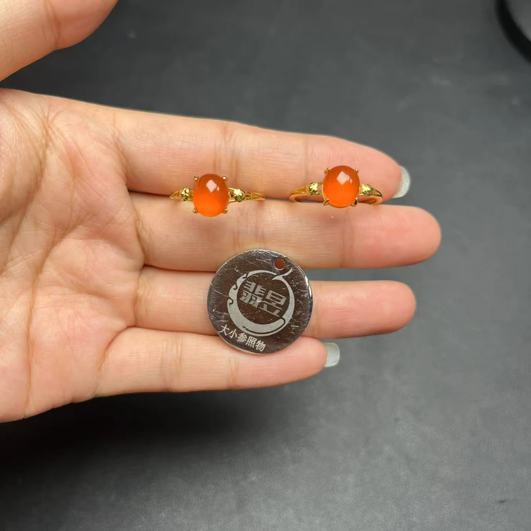 翡昱-N21-39467-62-南红戒指s925银镶-多样性发其一-C