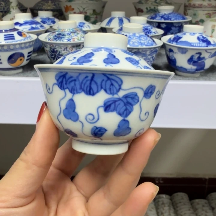 景德镇陶瓷杯子盖碗