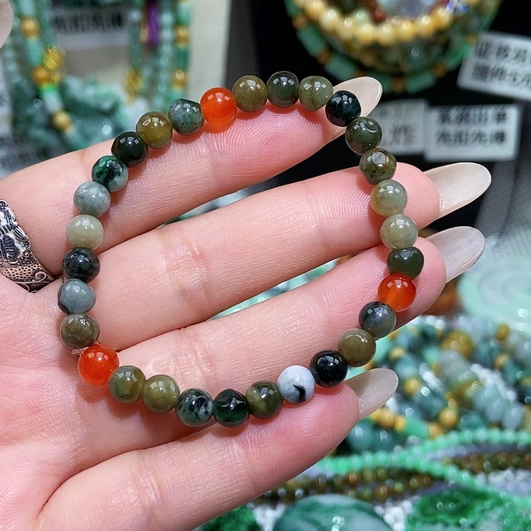 翡翠散珠翡翠手链