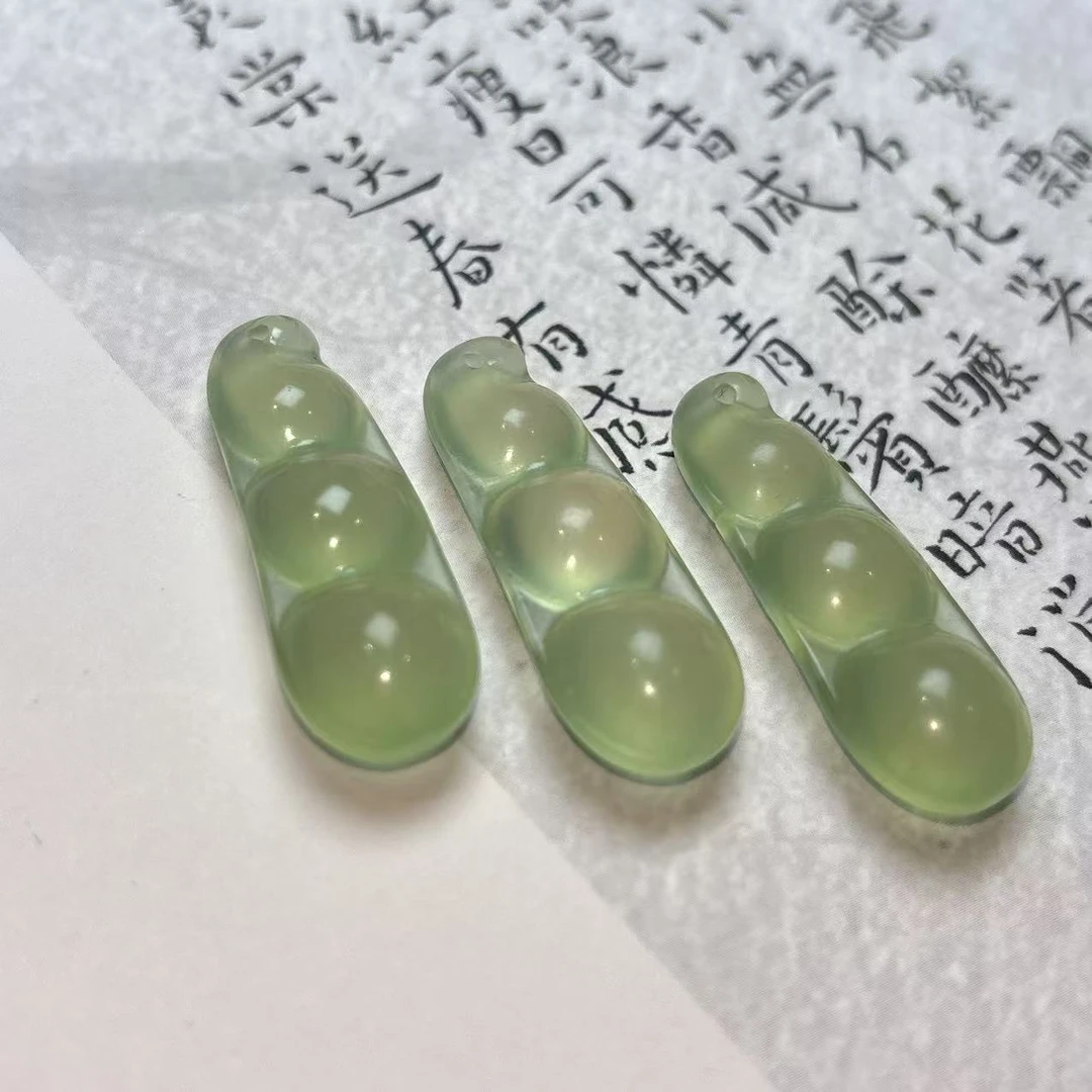 《铁头老猪》FYD-005天然岫玉四季平安豆子吊坠多样性发其一