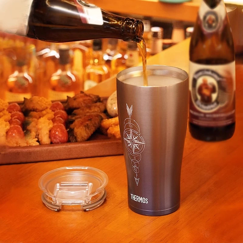 【THERMOS/膳魔师】冰酷系列保冷啤酒杯不锈钢保温杯冷饮杯冰镇杯