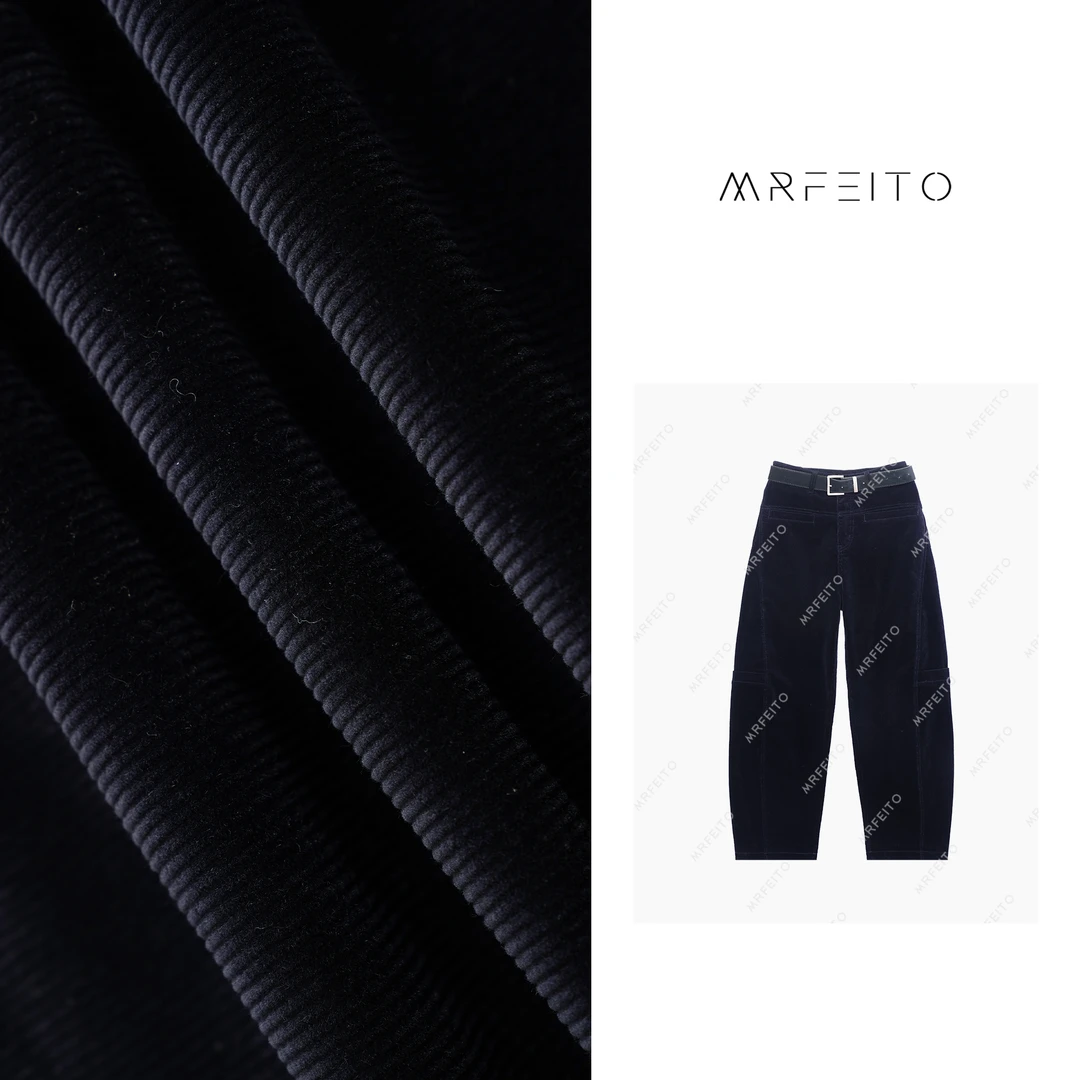 纯色百搭带腰带显瘦阔腿休闲裤H789K01Q27727